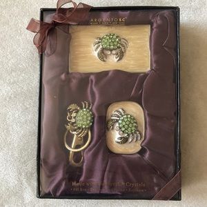 Cancer Pill box Business card holder set- NWOT